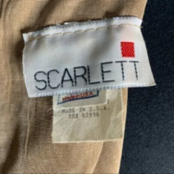 Scarlett Rare 70s Vintage Tigh Length Faux Wrap Beaded Ruching Dress - Picture 12 of 14